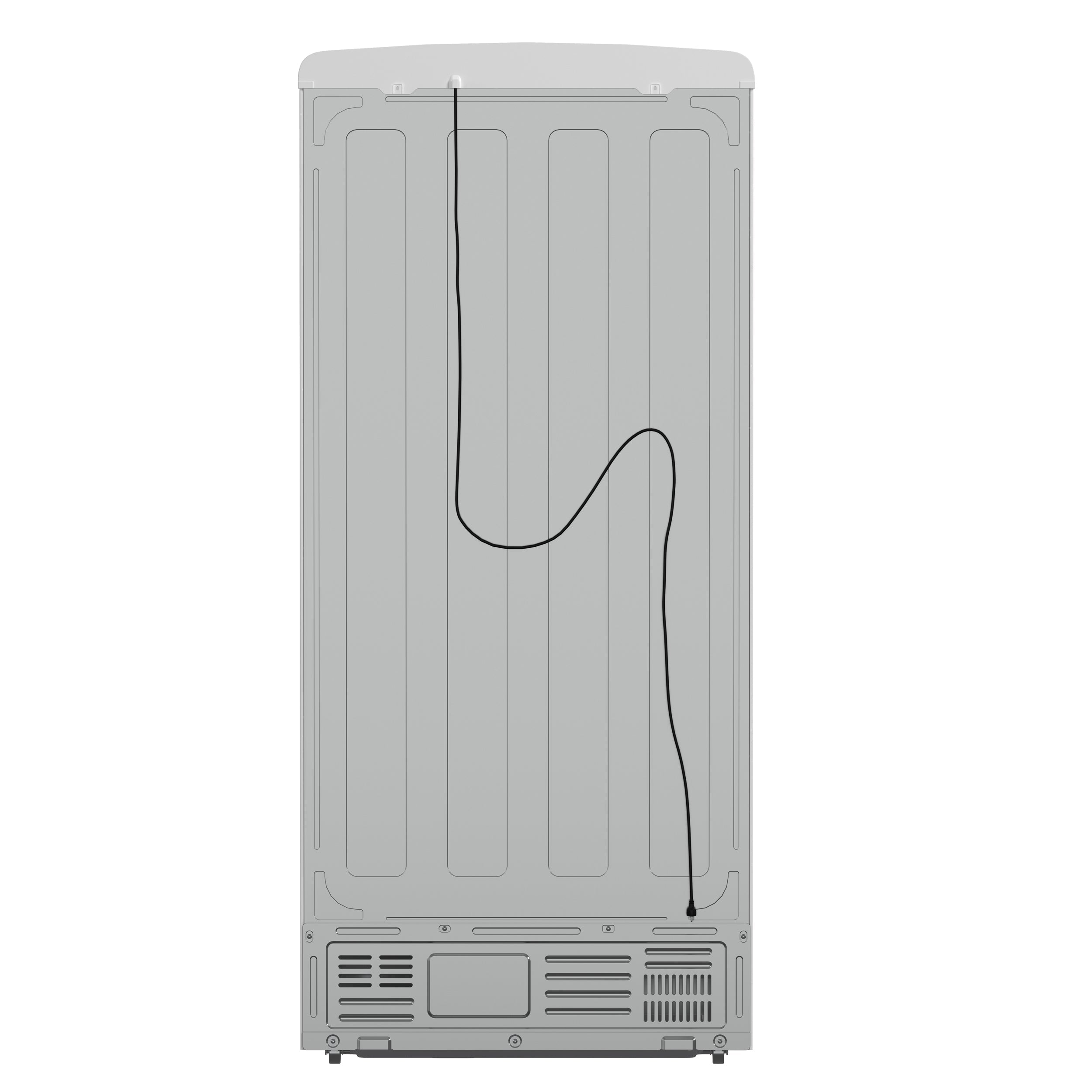 Forno Espresso Luigi 33-Inch French Door Refrigerator, 18 cu. ft., White, Antique Brass Handles, Model FFFFD1791-33WHT