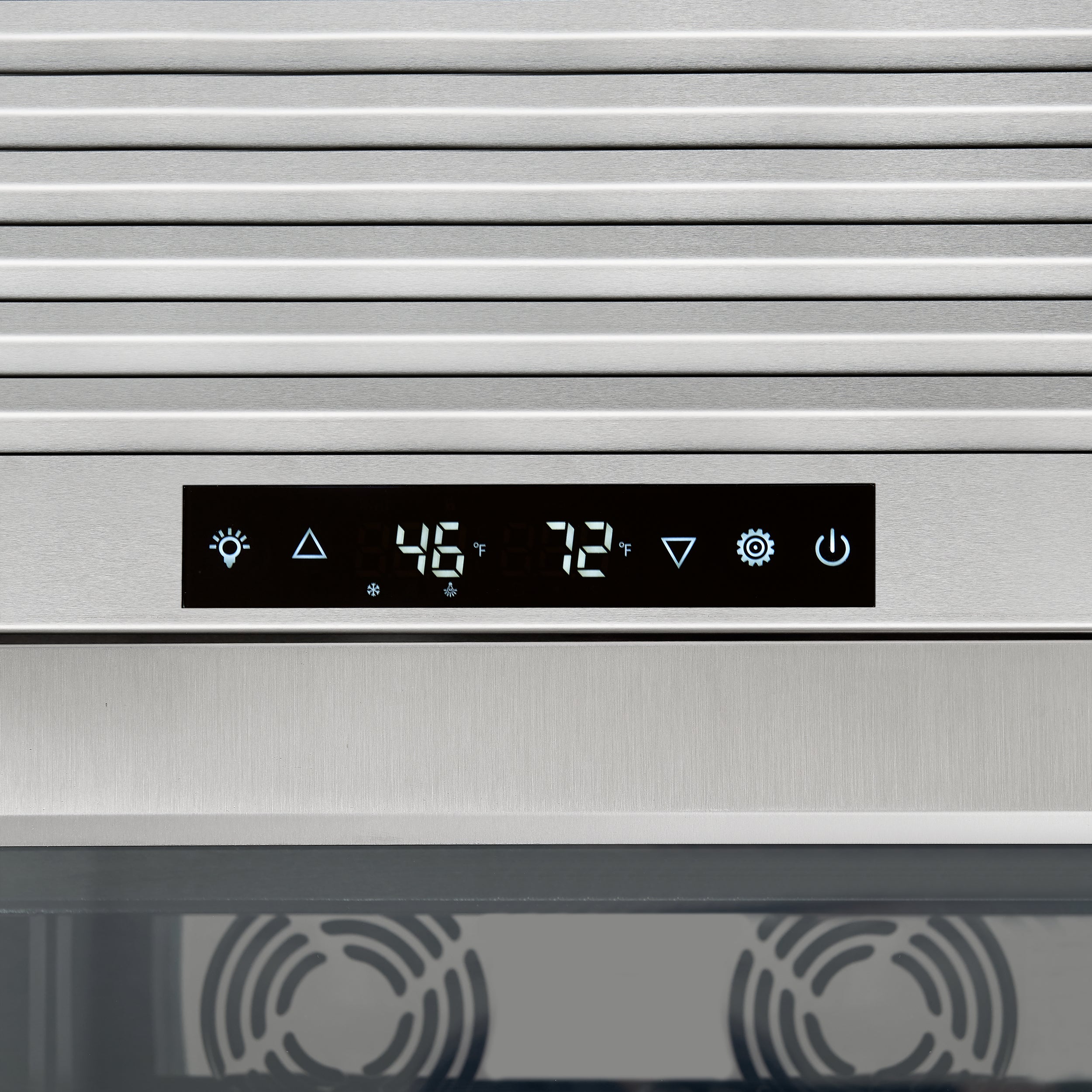 FORNO Abruzzo 48-Inch Dual Zone Wine Cooler, 24 cu.ft., 102-Bottle Capacity, Stainless Trim Shelves (Model FWCDR6611-48S)