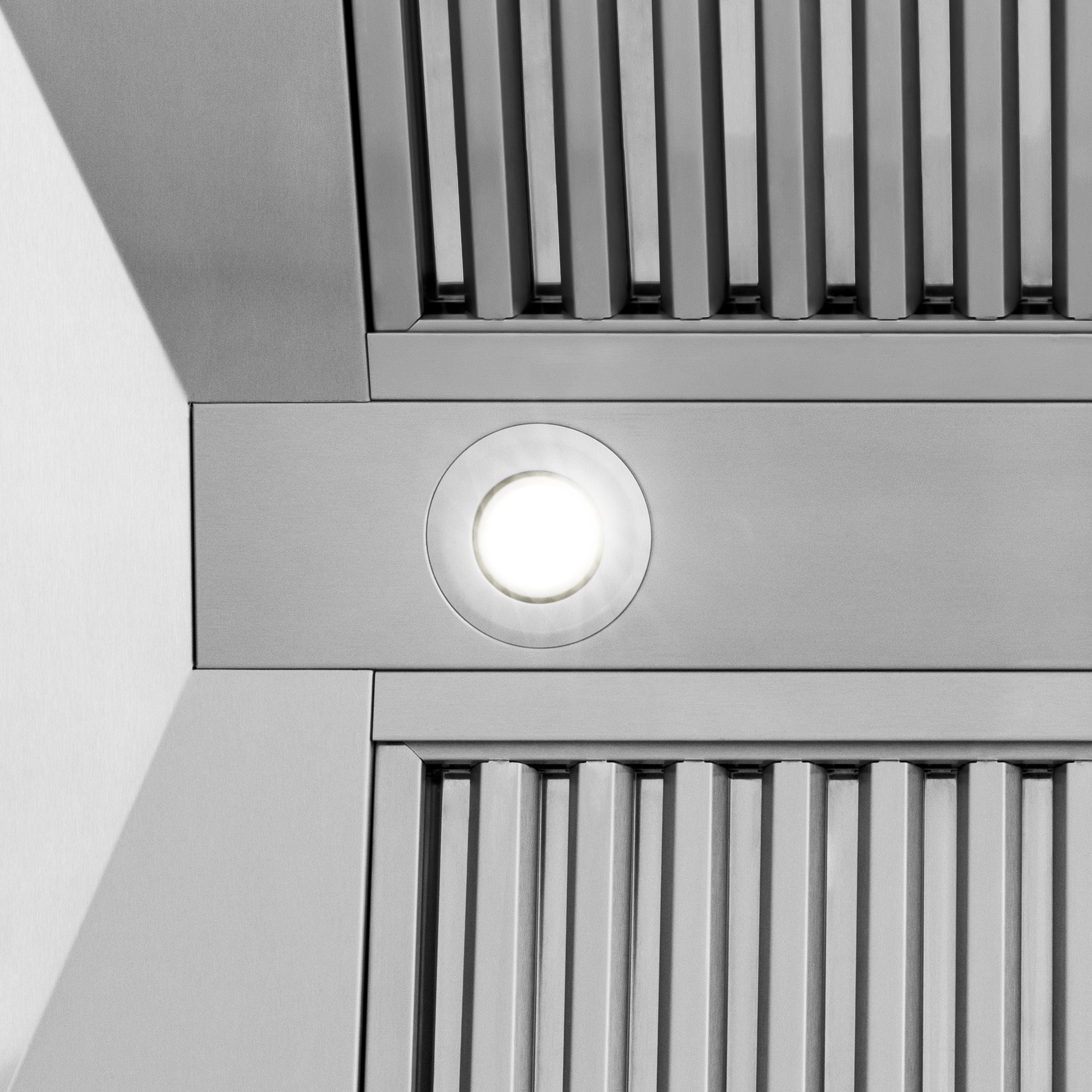 ZLINE 30 in. Wall Mount Range Hood, Stainless Steel, 400 CFM, Stainless Steel Handle (8654STX-30)