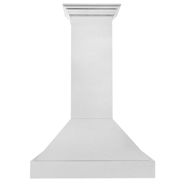 ZLINE 36 Inch Wall Mount Range Hood Satin Stainless Steel 4-Speed 700 CFM LED Lighting (8654SN-36)