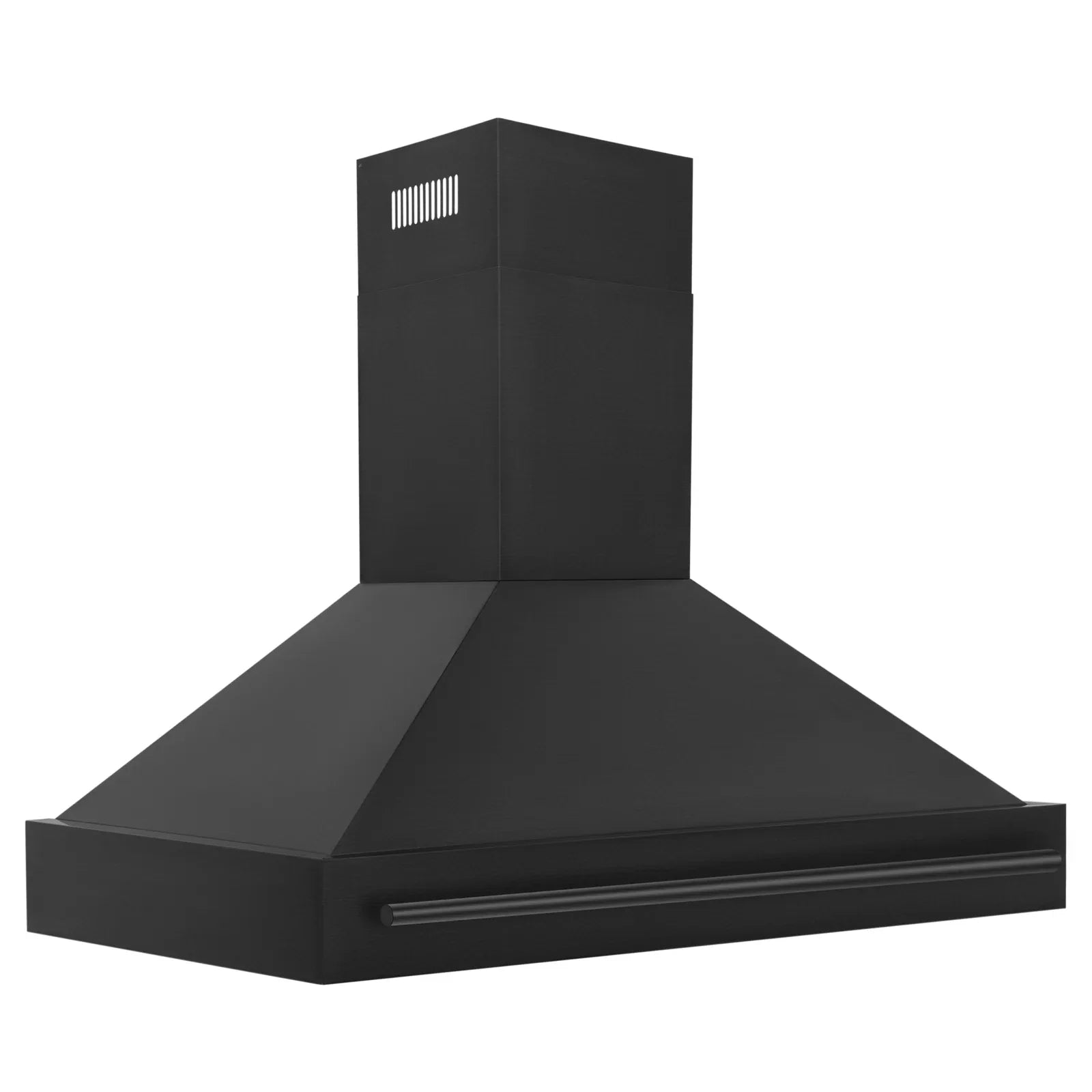 ZLINE 48-Inch Wall Mount Range Hood Black Stainless Steel Finish with Black Handle 700 CFM (BS655-48-BS)