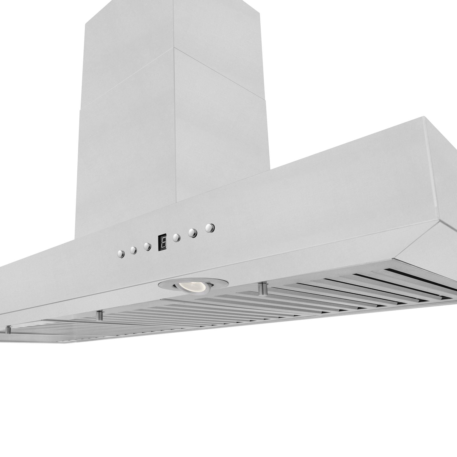 ZLINE 48 in. Wall Mount Range Hood Convertible Vent Stainless Steel 4-Speed LED Lighting (KE-48)