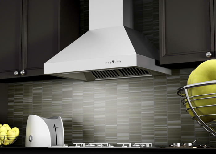 ZLINE 48" Wall Mount Range Hood – Stainless Steel, Remote Dual Blower, High Performance Ventilation (697-RD-48)
