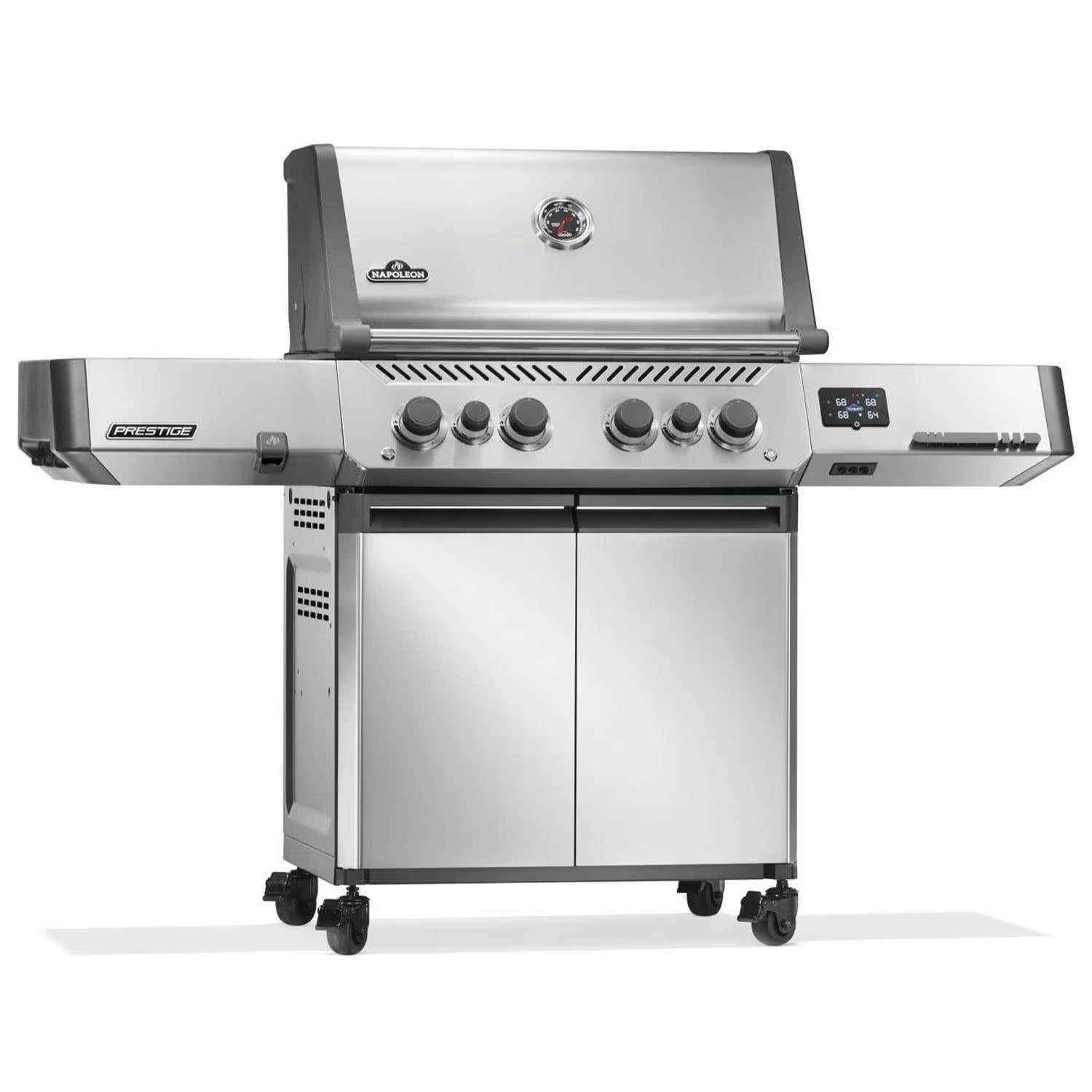 Napoleon Prestige 500 Connected 4-Burner Natural Gas Grill with Rotisserie Kit, Wi-Fi & Bluetooth (P500VXRSIBNSS)