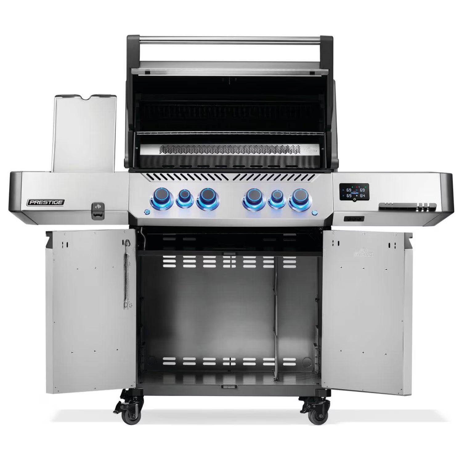 Napoleon Prestige 500 Connected 4-Burner Natural Gas Grill with Rotisserie Kit, Wi-Fi & Bluetooth (P500VXRSIBNSS)