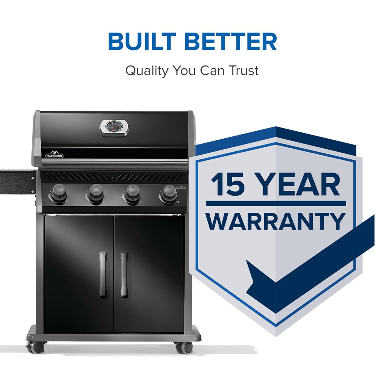 Napoleon Rogue 525 4-Burner Propane Gas Grill, Black (R525PK-2-SS)