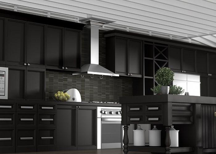 ZLINE 48 in Wall Mount Range Hood Stainless Steel Convertible Vent Crown Molding (KBCRN-48)