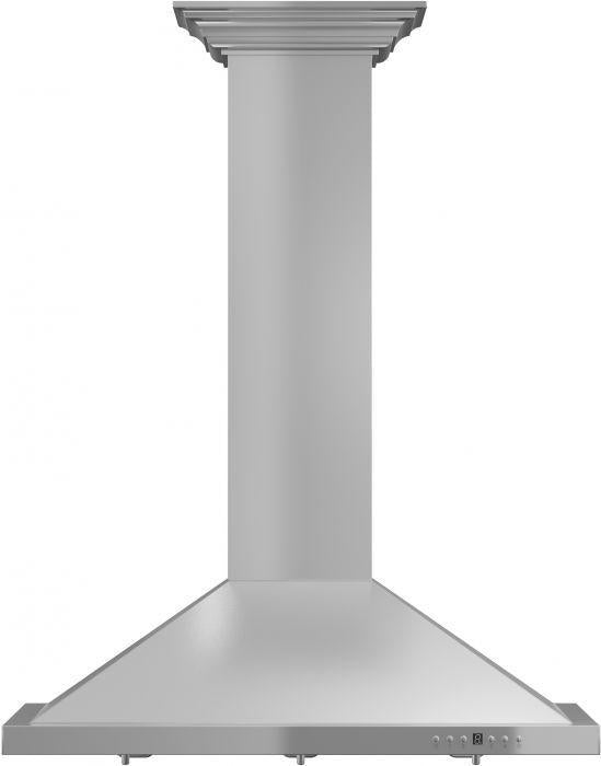 ZLINE 48 in Wall Mount Range Hood Stainless Steel Convertible Vent Crown Molding (KBCRN-48)