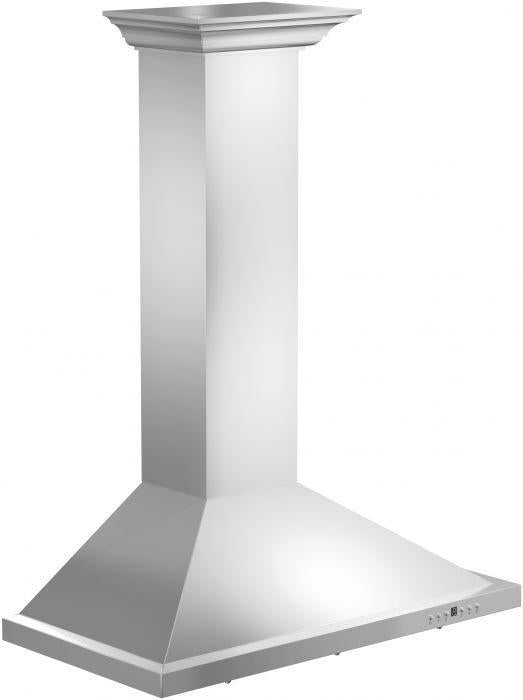 ZLINE 48 in Wall Mount Range Hood Stainless Steel Convertible Vent Crown Molding (KBCRN-48)