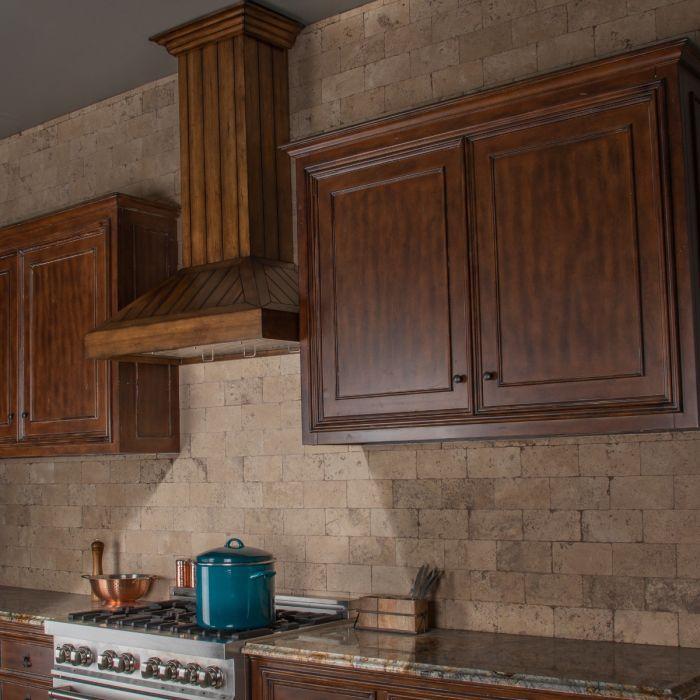 ZLINE 36 in. Wall Mount Range Hood – Rustic Light Wood Finish – Wooden Design – KPLL-36