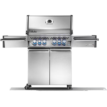 Napoleon Prestige PRO 500 4-Burner Propane Gas Grill with Rotisserie and Infrared Side Burner (Model PRO500RSIBPSS-3)