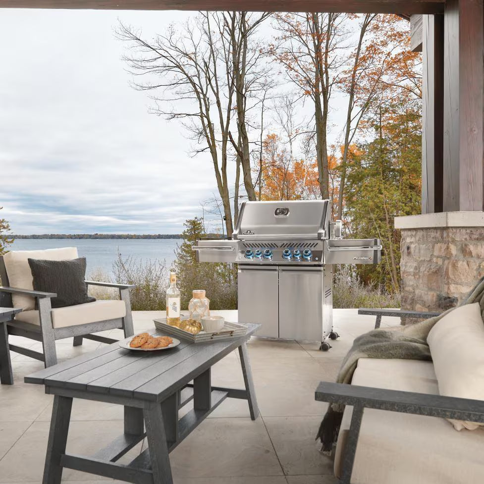 Napoleon Prestige PRO 500 4-Burner Propane Gas Grill with Rotisserie and Infrared Side Burner (Model PRO500RSIBPSS-3)