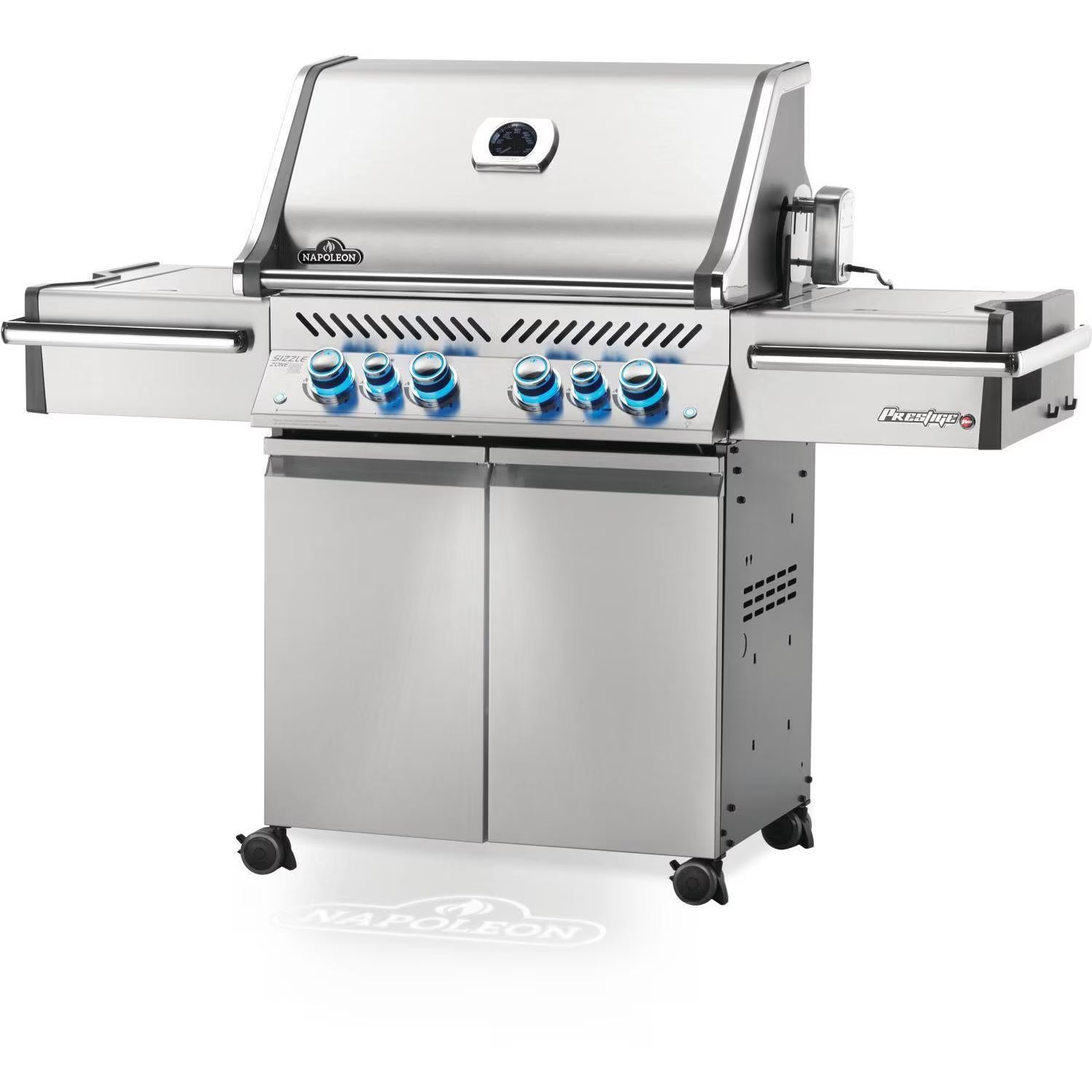 Napoleon Prestige PRO 500 4-Burner Propane Gas Grill with Rotisserie and Infrared Side Burner (Model PRO500RSIBPSS-3)