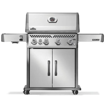 Napoleon Rogue PRO 525 4-Burner Propane Gas Grill with Infrared Side Burner, Stainless Steel (RP525SIBPSS-2)