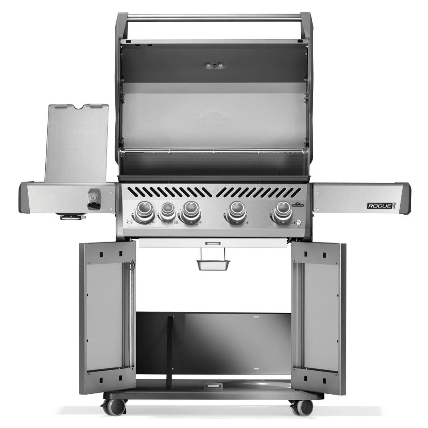 Napoleon Rogue PRO 525 4-Burner Propane Gas Grill with Infrared Side Burner, Stainless Steel (RP525SIBPSS-2)