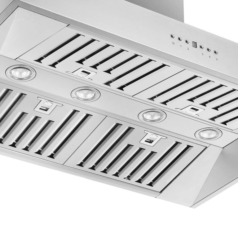 FORNO Package - 36" Electric French Door Range, Wall Mount Range Hood and Dishwasher, AP-FFSEL6917-36-3PK-2