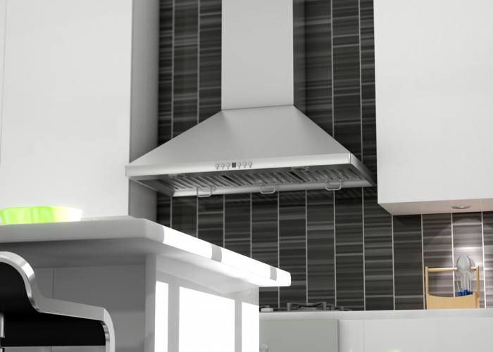 ZLINE 30 Inch Wall Mount Range Hood Stainless Steel 400 CFM Convertible Ventilation (KF1-30)