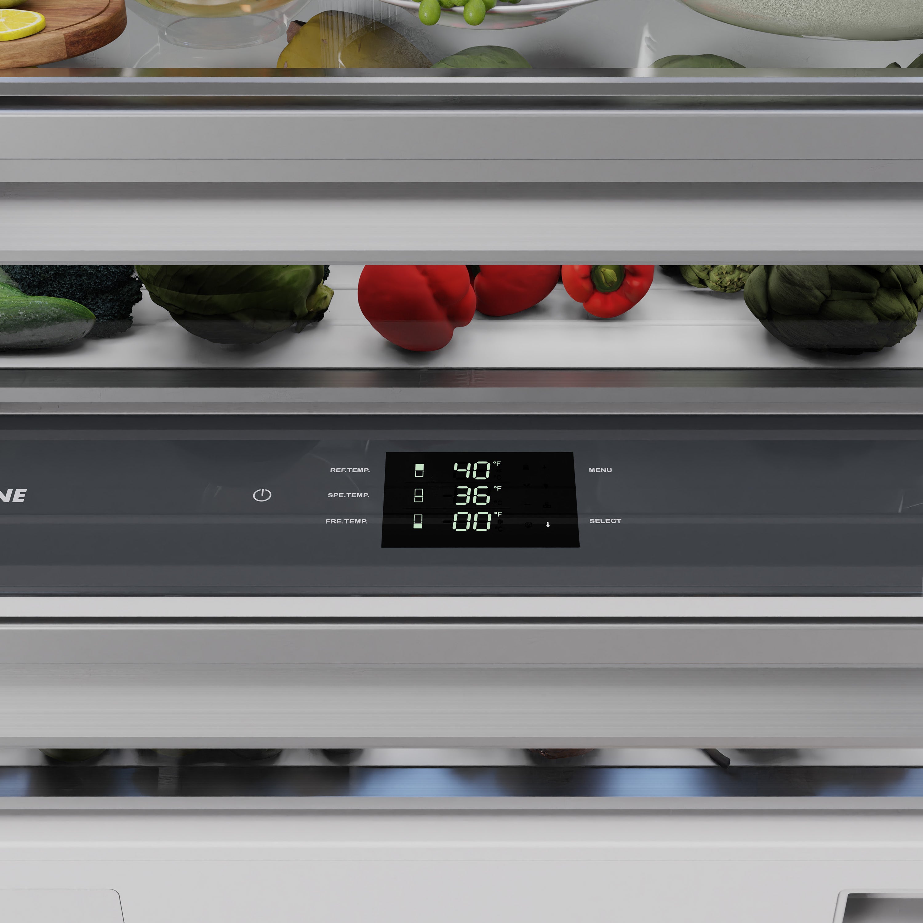 ZLINE 30 in. Panel Ready Built-In Bottom Freezer Refrigerator 16.1 cu. ft. with Water Dispenser, Ice Maker, Graphite Gray Interior, Matte Black Accents (GRBIVZ-30-MB)