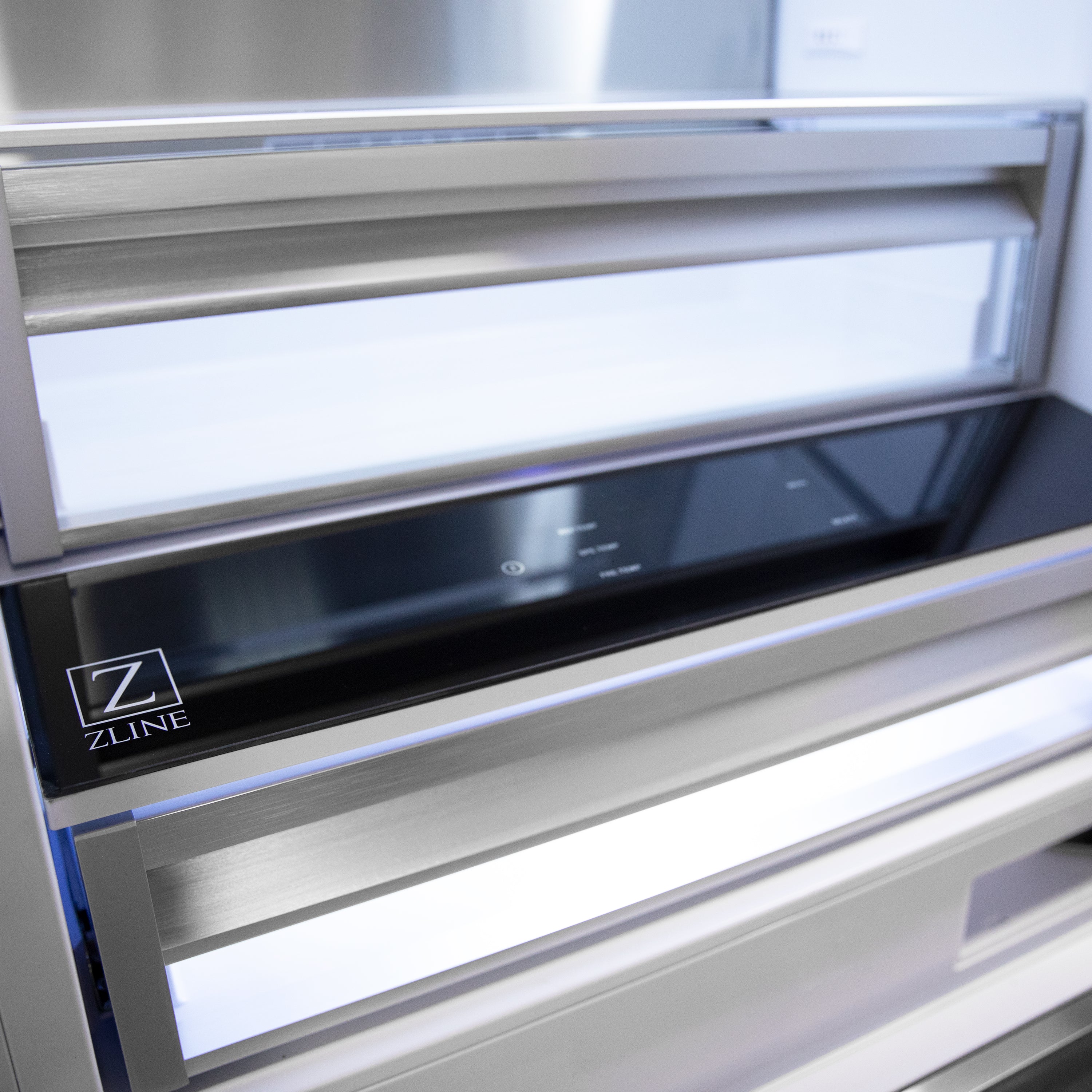 ZLINE 30 in. Built-In Refrigerator 16.1 cu. ft. Internal Water & Ice Dispenser Matte Black Accents (RBIVZ-304-30-MB)