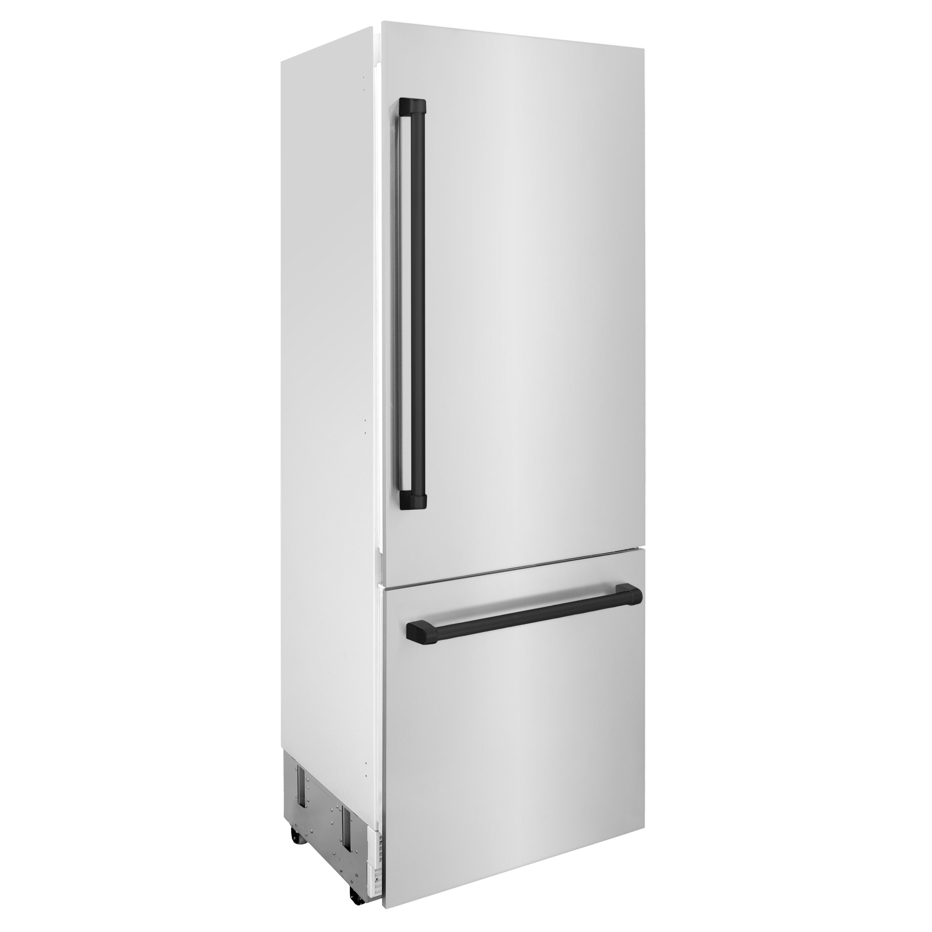 ZLINE 30 in. Built-In Refrigerator 16.1 cu. ft. Internal Water & Ice Dispenser Matte Black Accents (RBIVZ-304-30-MB)