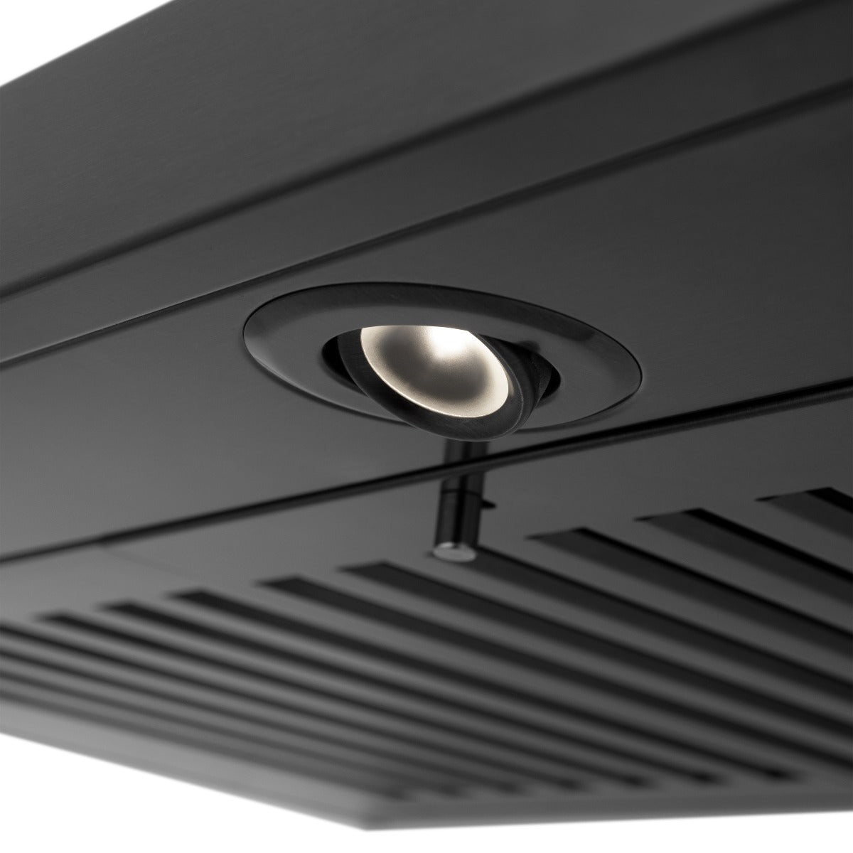ZLINE 24 in. Wall Mount Range Hood – Convertible Vent, Black Stainless Steel, Crown Molding (BSKBNCRN-24)