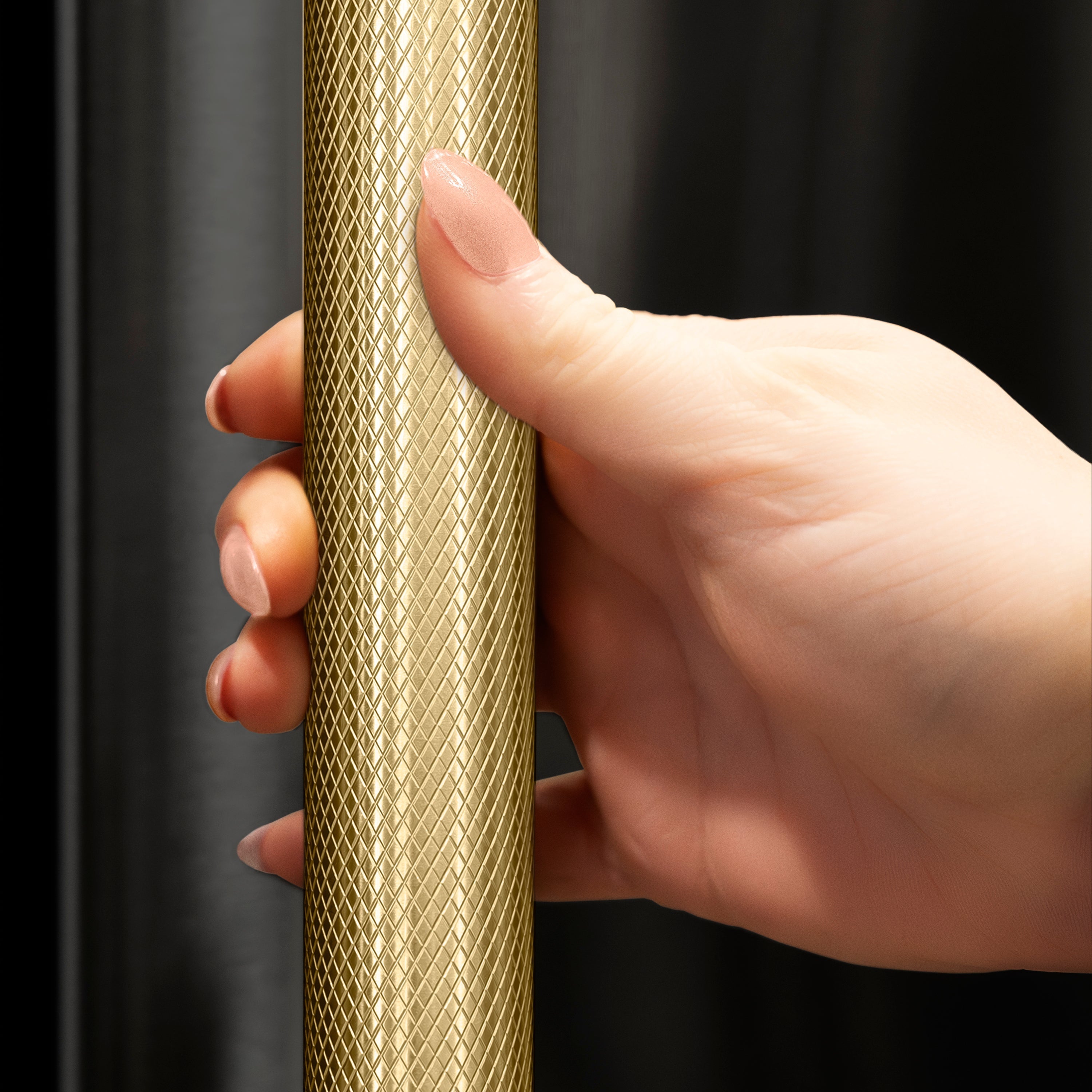 ZLINE 36 in. French Door Built-In Bottom Freezer Refrigerator 19.6 cu. ft. Water Dispenser Ice Maker Black Stainless Steel Champagne Bronze Helix Handles (SRBIVZ-BS36KCB)