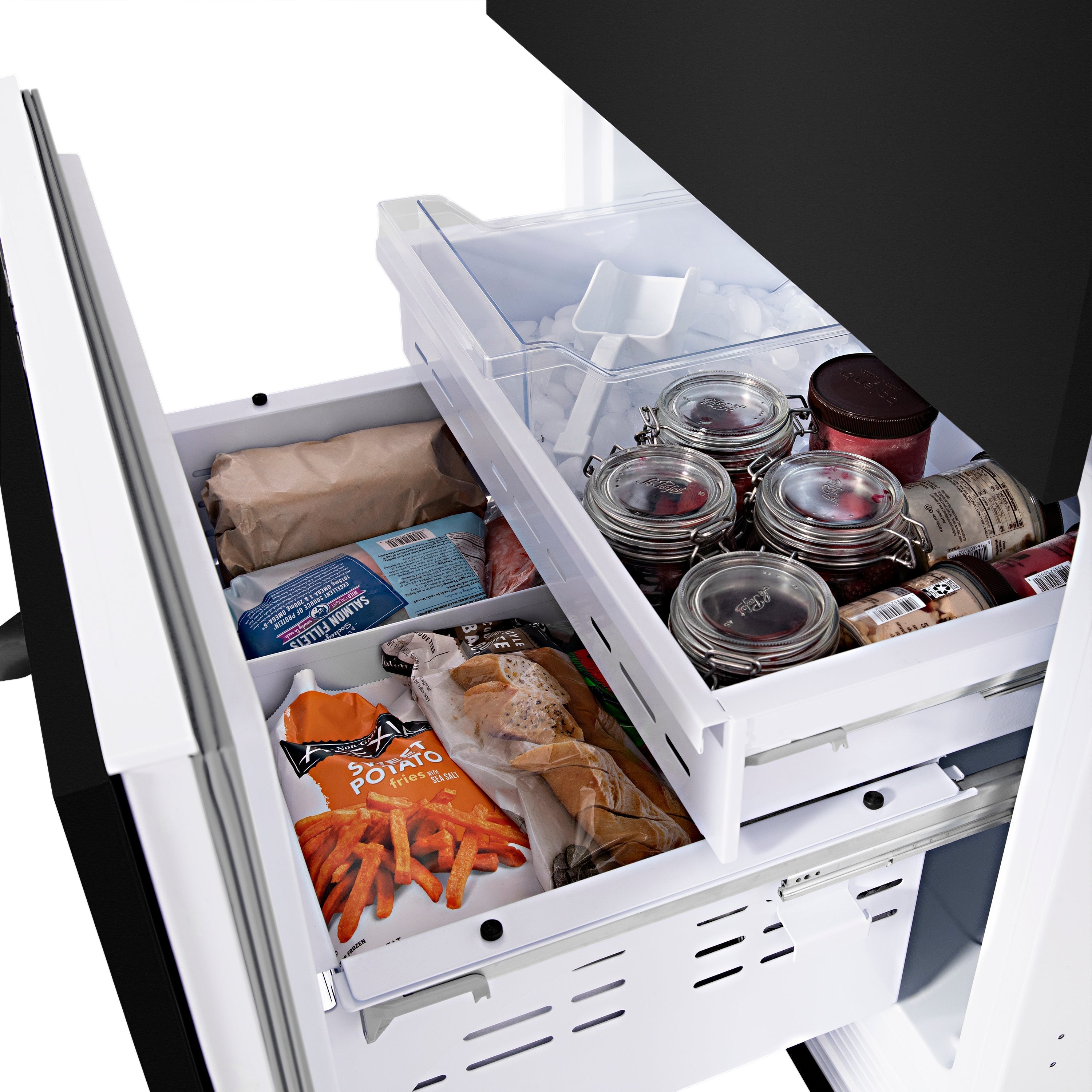 ZLINE 30 in. Built-In Refrigerator 16.1 cu. ft. Internal Water & Ice Dispenser Black Stainless Steel (RBIV-BS-30)