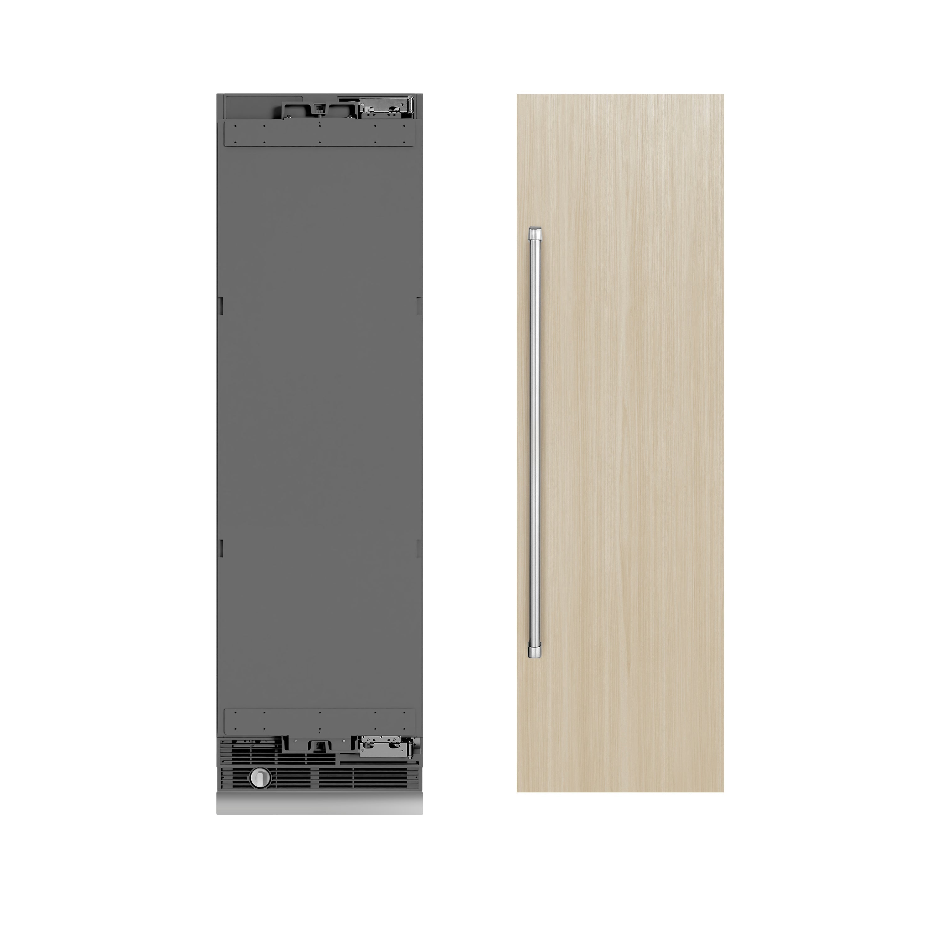 ZLINE 24 in. Column Refrigerator, Panel Ready, 12.5 Cu. Ft., Graphite Gray Interior (RBCRV-24)