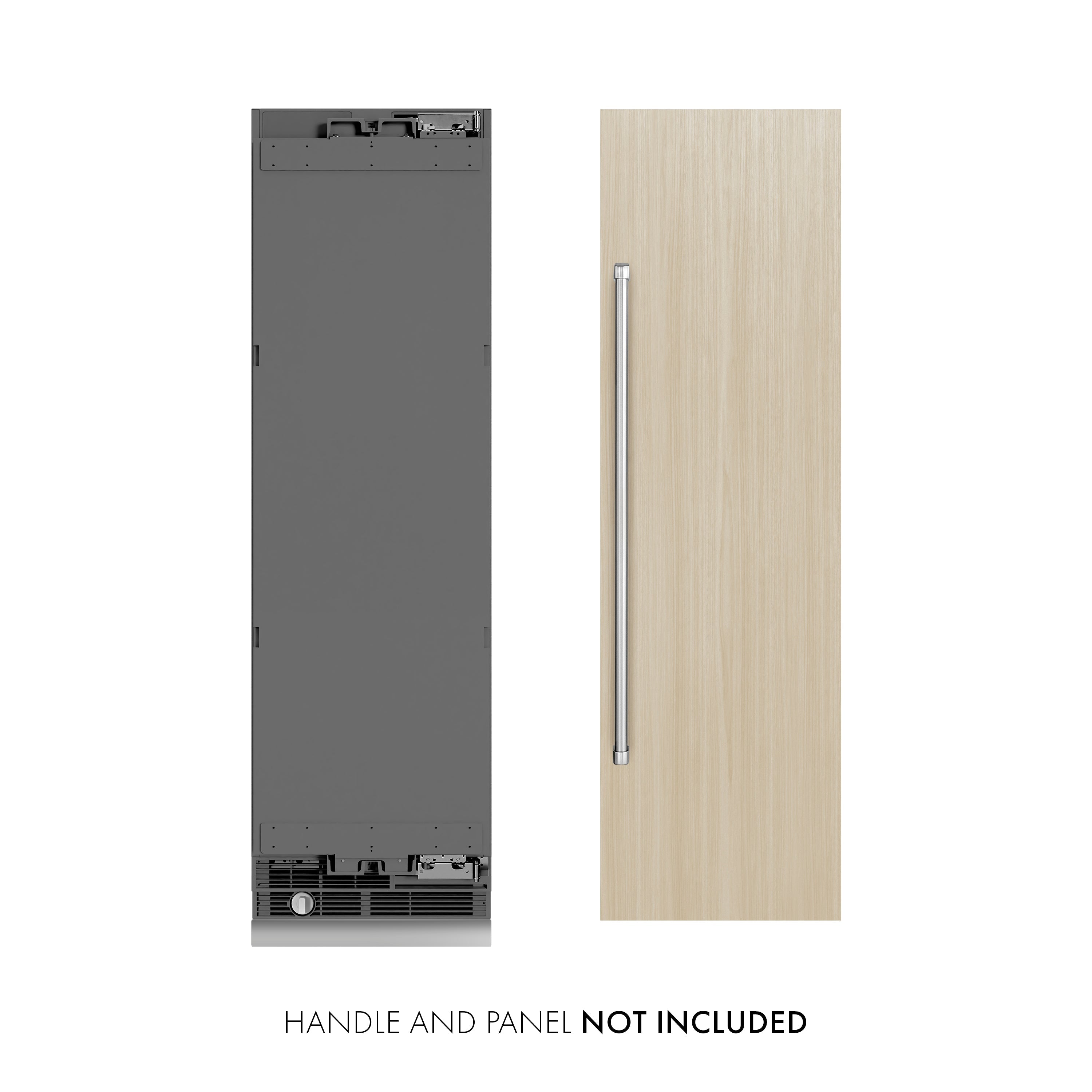 ZLINE 24 in. Column Refrigerator, Panel Ready, 12.5 Cu. Ft., Graphite Gray Interior (RBCRV-24)