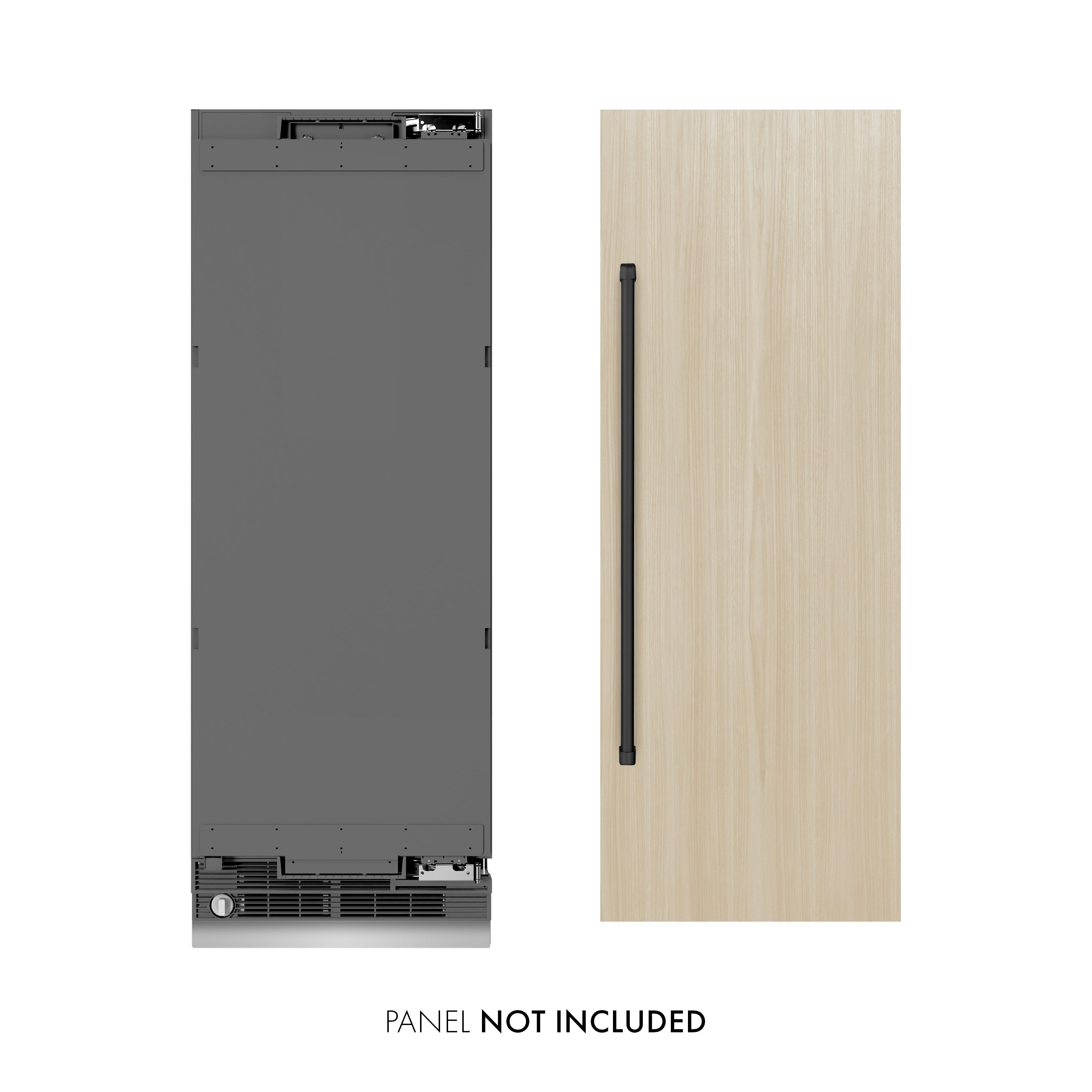 ZLINE 24 in. Column Refrigerator 12.5 cu. ft. Stainless Steel Graphite Gray Interior (RCRV-304-24)