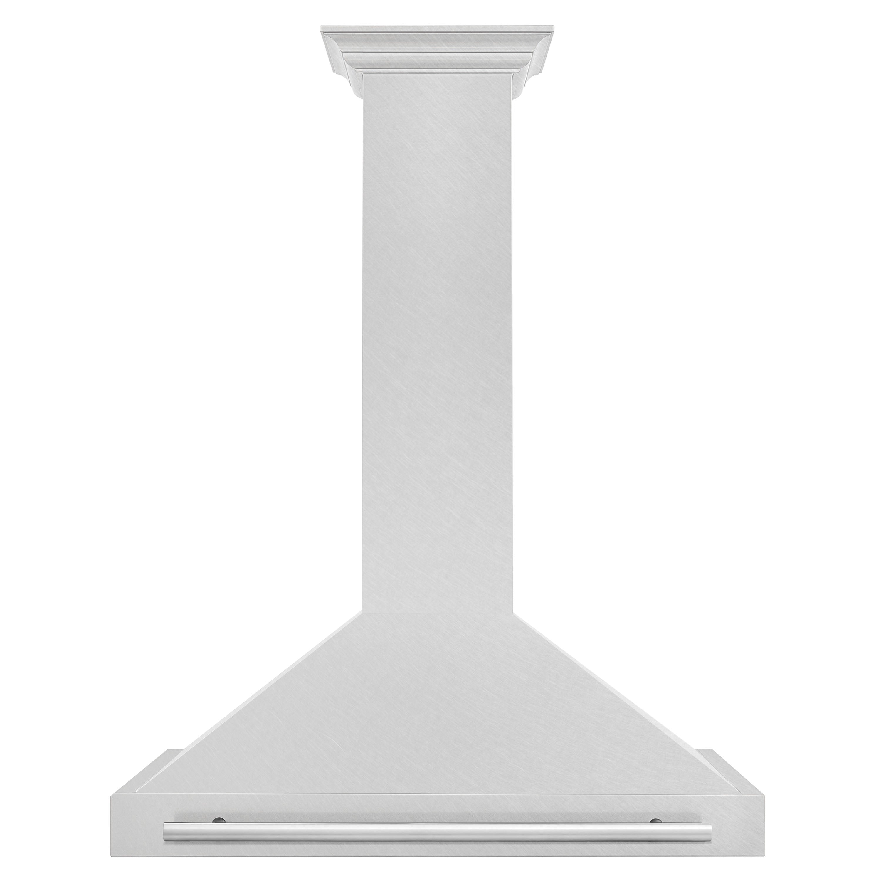 ZLINE 36 Inch Wall Mount Range Hood Convertible Satin Stainless Steel 400 CFM Stainless Steel Handle (KB4SNX-36)
