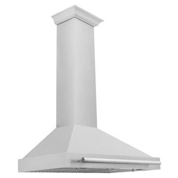 ZLINE 36 Inch Wall Mount Range Hood Convertible Satin Stainless Steel 400 CFM Stainless Steel Handle (KB4SNX-36)