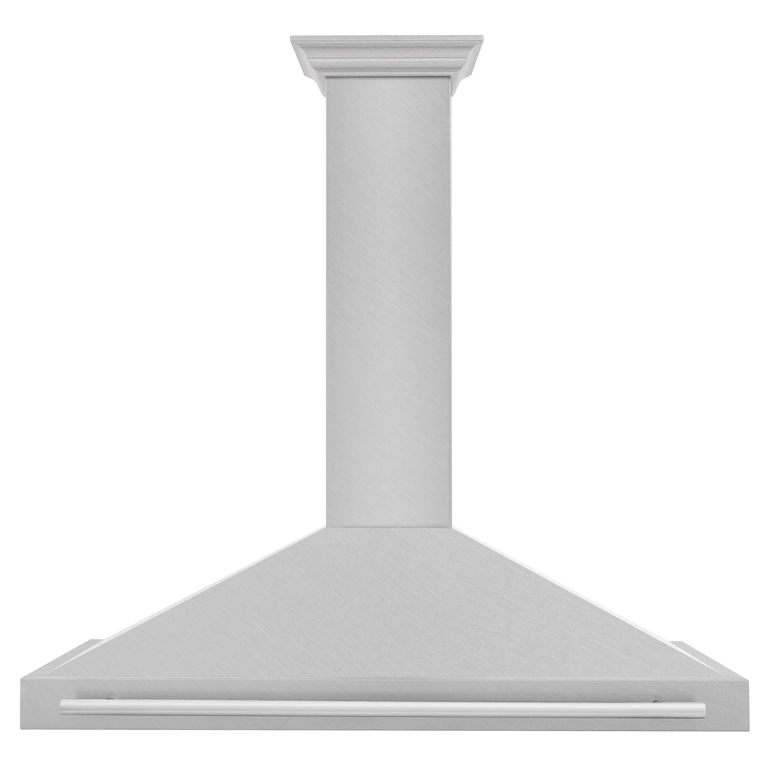 ZLINE 48 Inch Wall Mount Range Hood Convertible Satin Stainless Steel 400 CFM Stainless Steel Handle (KB4SNX-48)