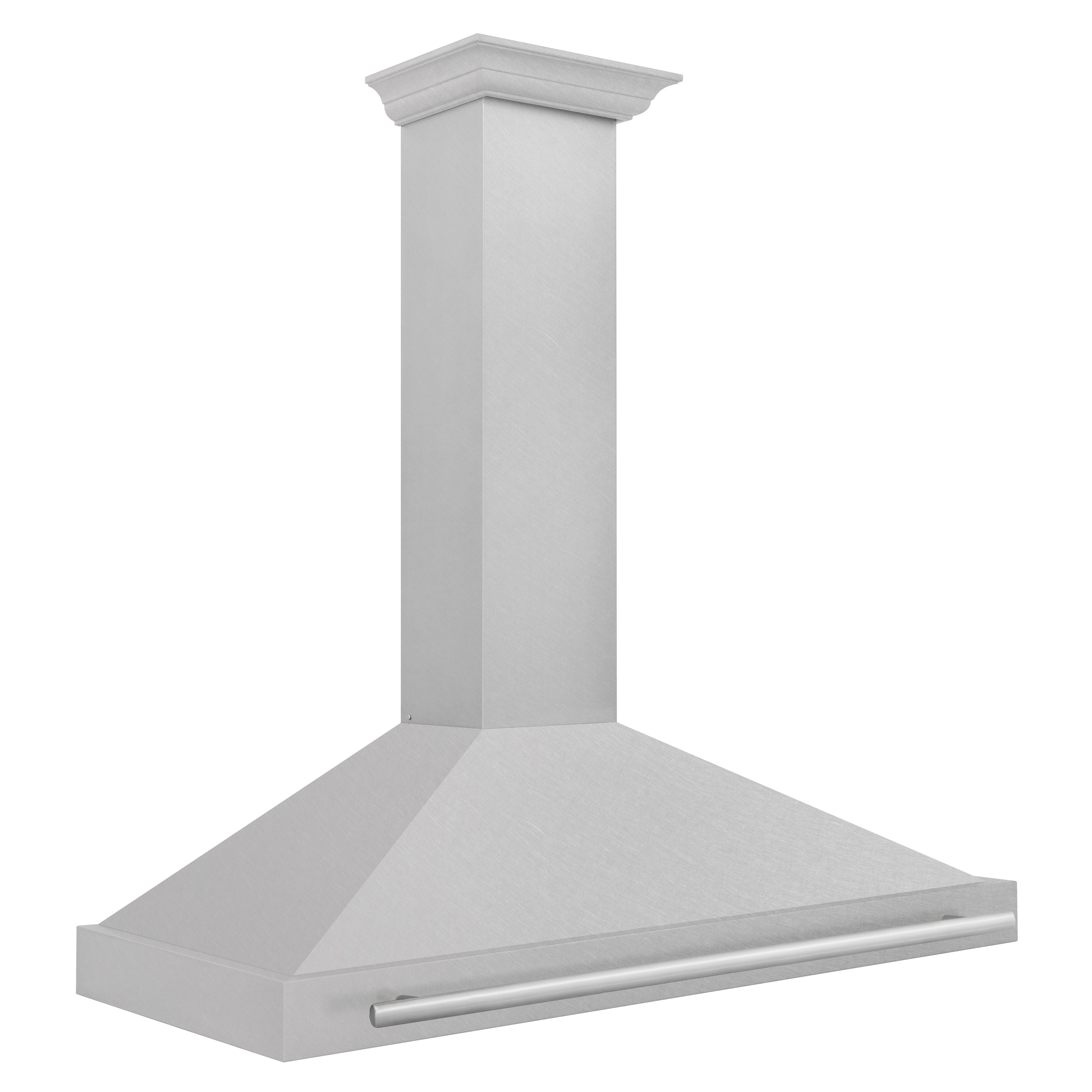 ZLINE 48 Inch Wall Mount Range Hood Convertible Satin Stainless Steel 400 CFM Stainless Steel Handle (KB4SNX-48)