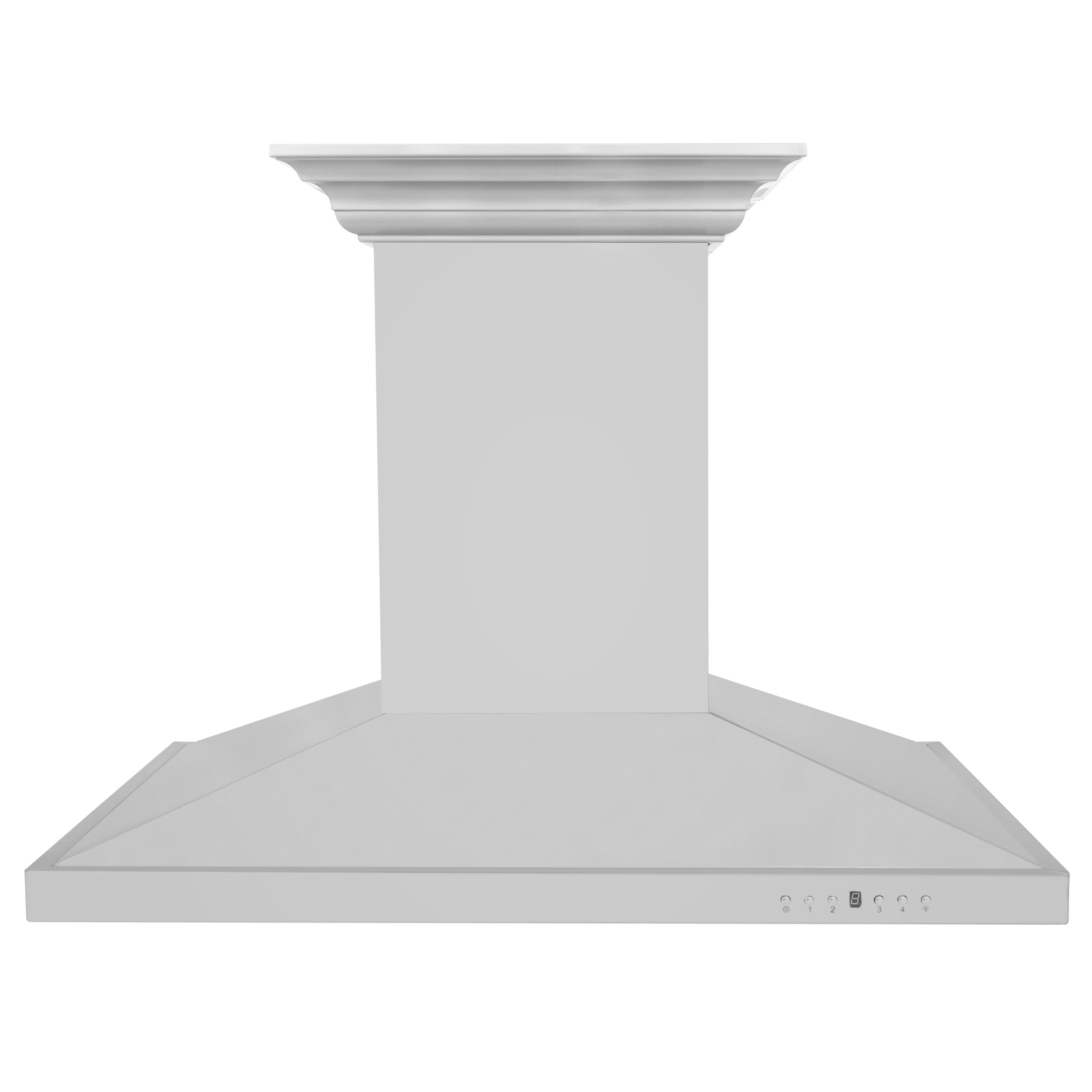 ZLINE 36 in. Island Mount Range Hood Stainless Steel 400 CFM CrownSound Bluetooth Built-In Speakers (GL2iCRN-BT-36)