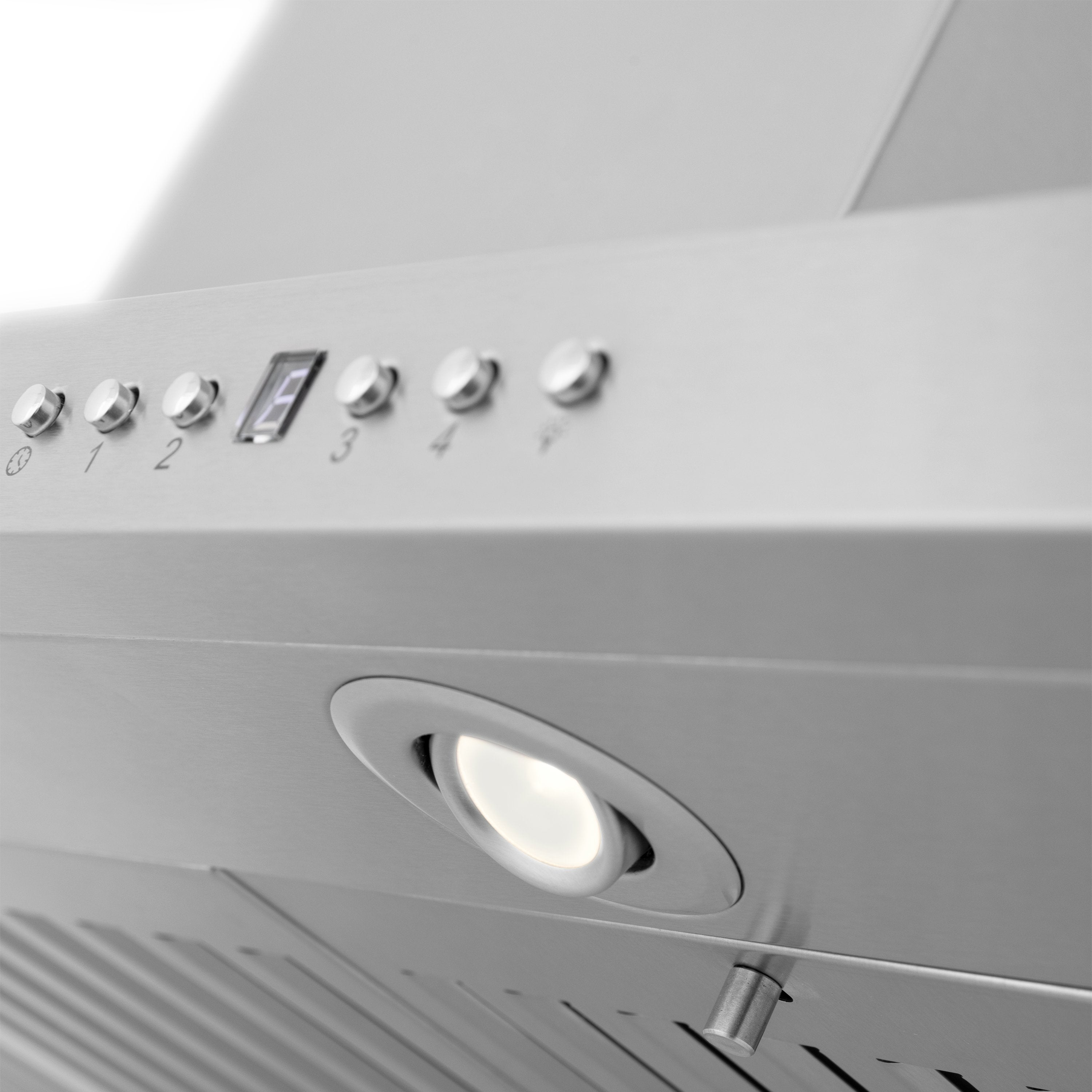 ZLINE 36 in. Island Mount Range Hood Stainless Steel 400 CFM CrownSound Bluetooth Built-In Speakers (GL2iCRN-BT-36)