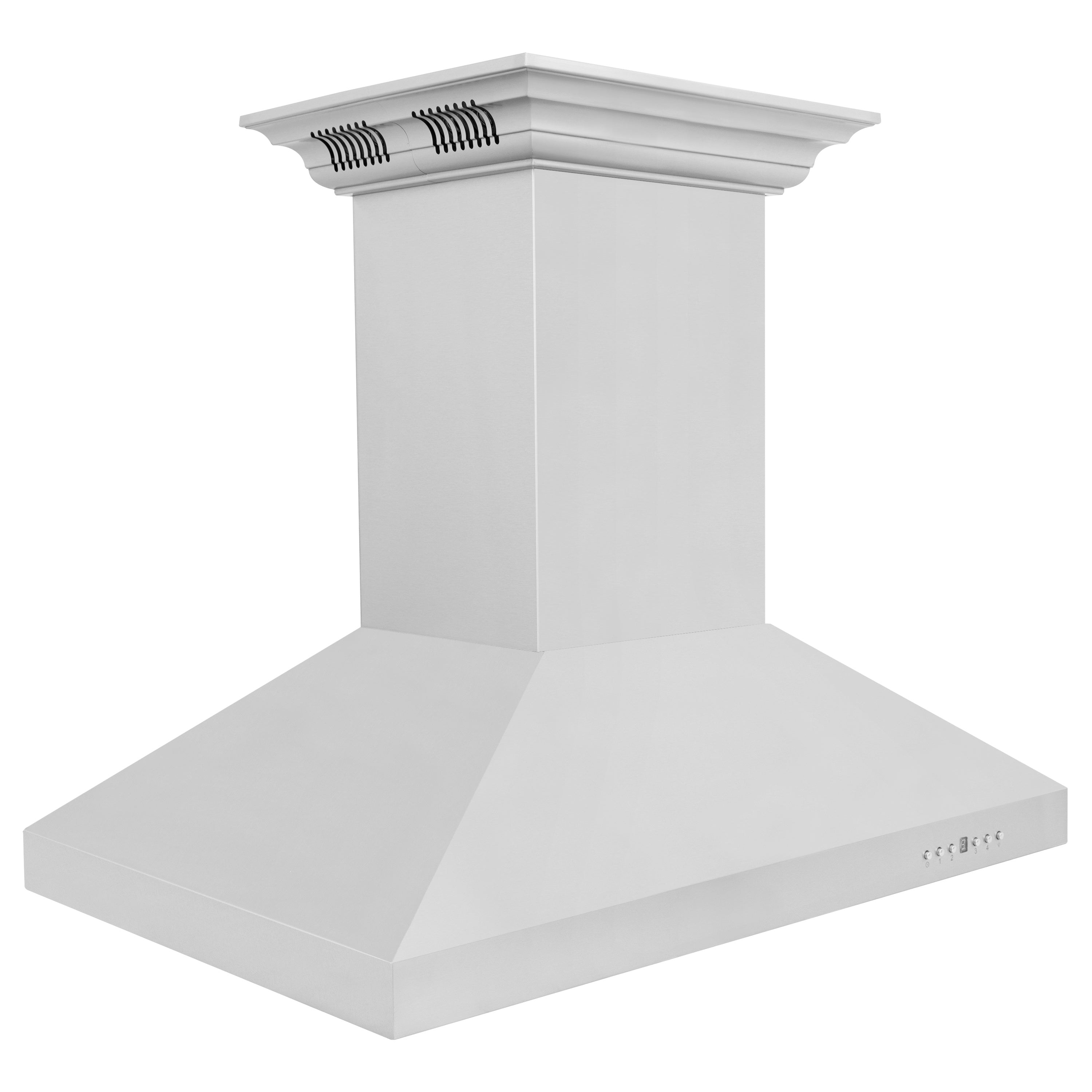 ZLINE 36" Island Mount Range Hood 400 CFM Stainless Steel CrownSound Bluetooth Speakers (KL3iCRN-BT-36)