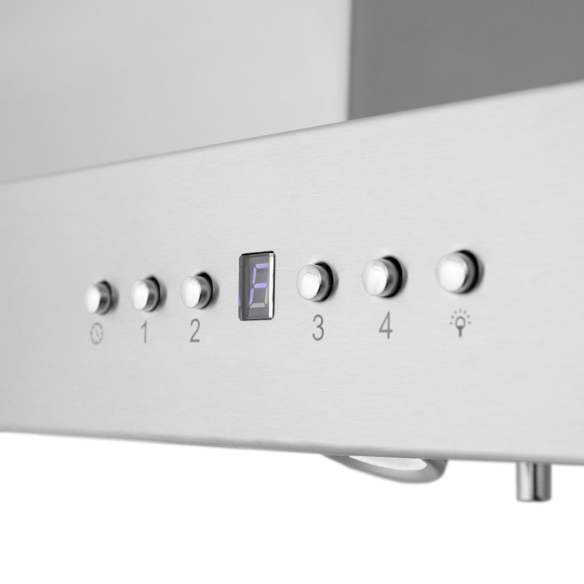 ZLINE 48 in. Island Mount Range Hood 400 CFM Stainless Steel Bluetooth CrownSound Speakers (KE2iCRN-BT-48)