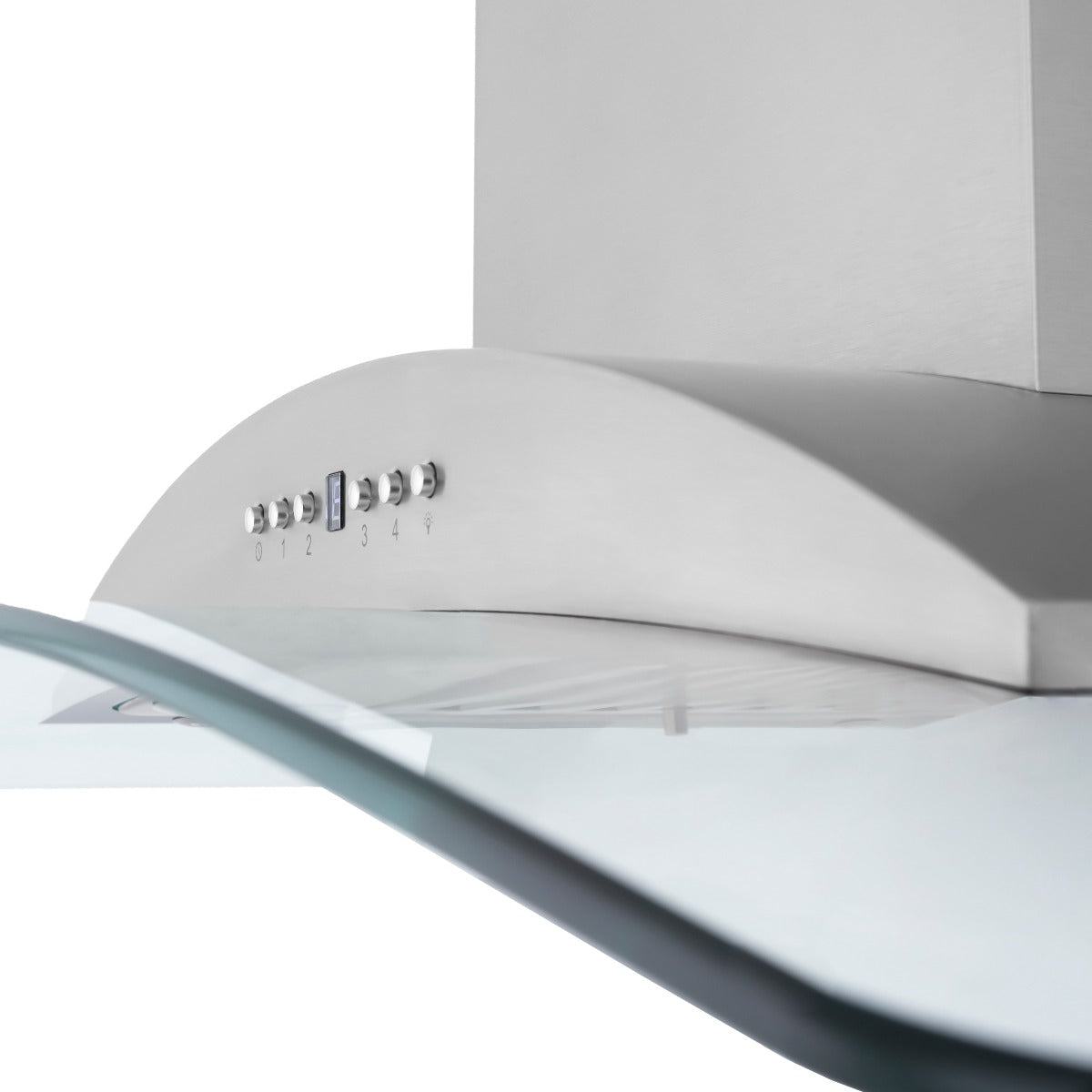 ZLINE 36 Inch Wall Mount Range Hood Stainless Steel & Glass Convertible Vent 400 CFM (KN-36)