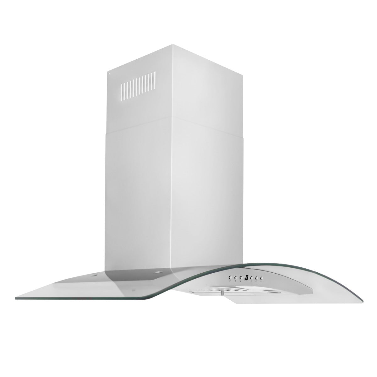 ZLINE 36 in Wall Mount Range Hood Convertible Vent Stainless Steel & Glass 4-Speed 700 CFM (KN4-36)