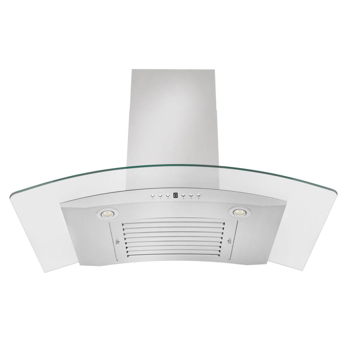 ZLINE 36 in Wall Mount Range Hood Convertible Vent Stainless Steel & Glass 4-Speed 700 CFM (KN4-36)