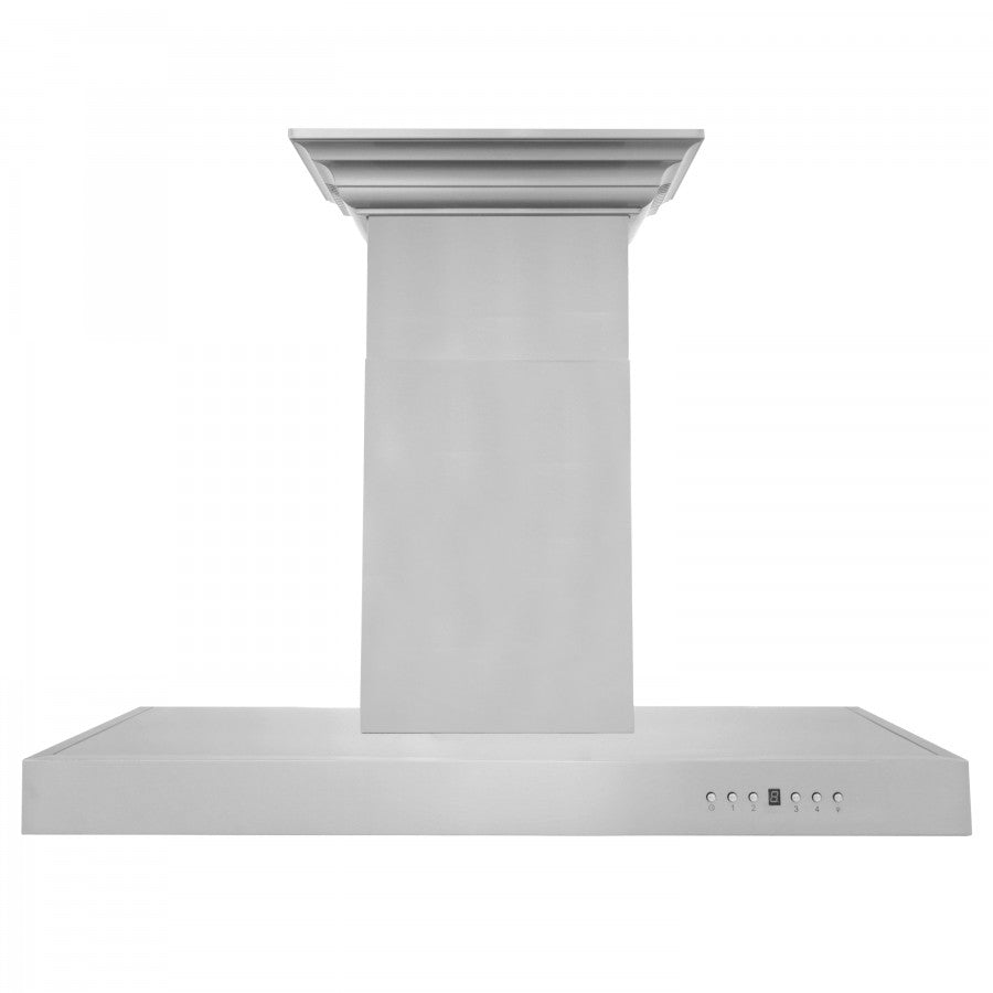 ZLINE 30 in. Wall Mount Range Hood 400 CFM Stainless Steel CrownSound Bluetooth Speakers (KECRN-BT-30)