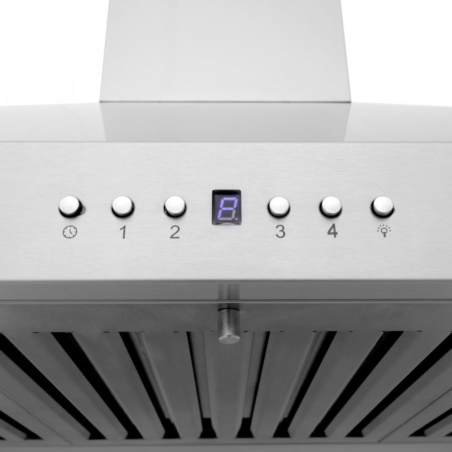 ZLINE 48 in. Wall Mount Range Hood Stainless Steel CrownSound® Bluetooth Speakers 700 CFM (KL3CRN-BT-48)