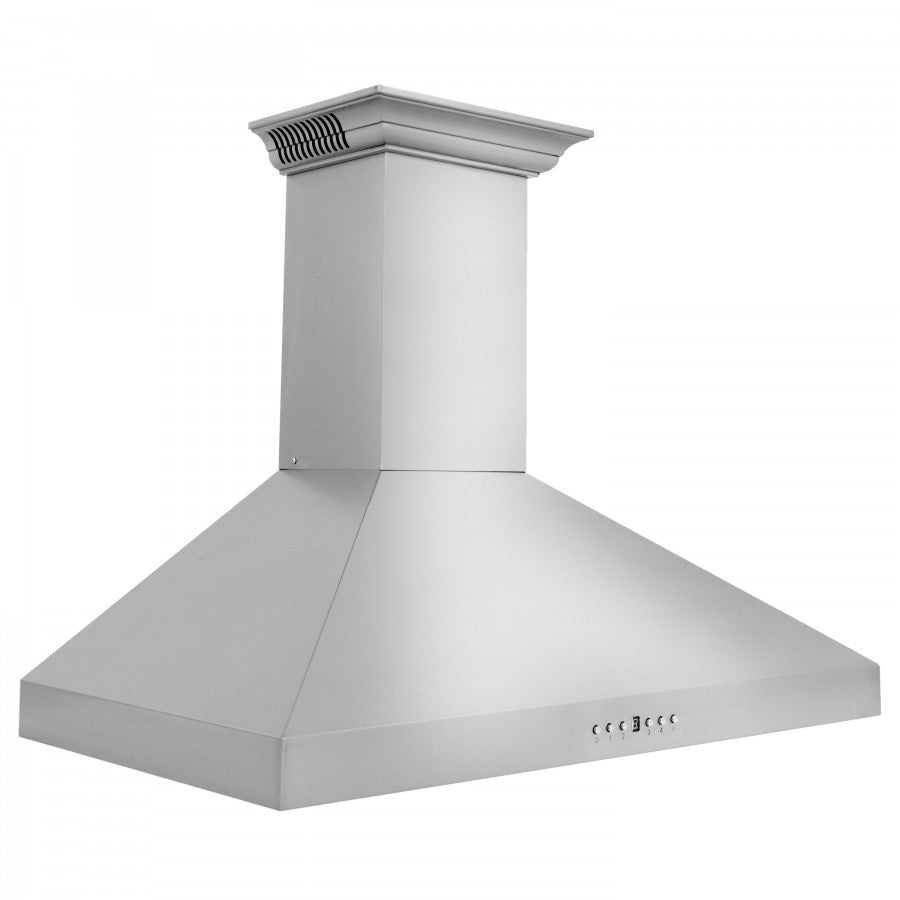 ZLINE 48 in. Wall Mount Range Hood Stainless Steel CrownSound® Bluetooth Speakers 700 CFM (KL3CRN-BT-48)