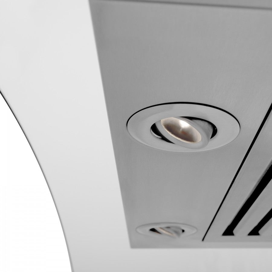 ZLINE 30 in Wall Mount Range Hood Stainless Steel CrownSound Bluetooth Speakers 400 CFM (KZCRN-BT-30)