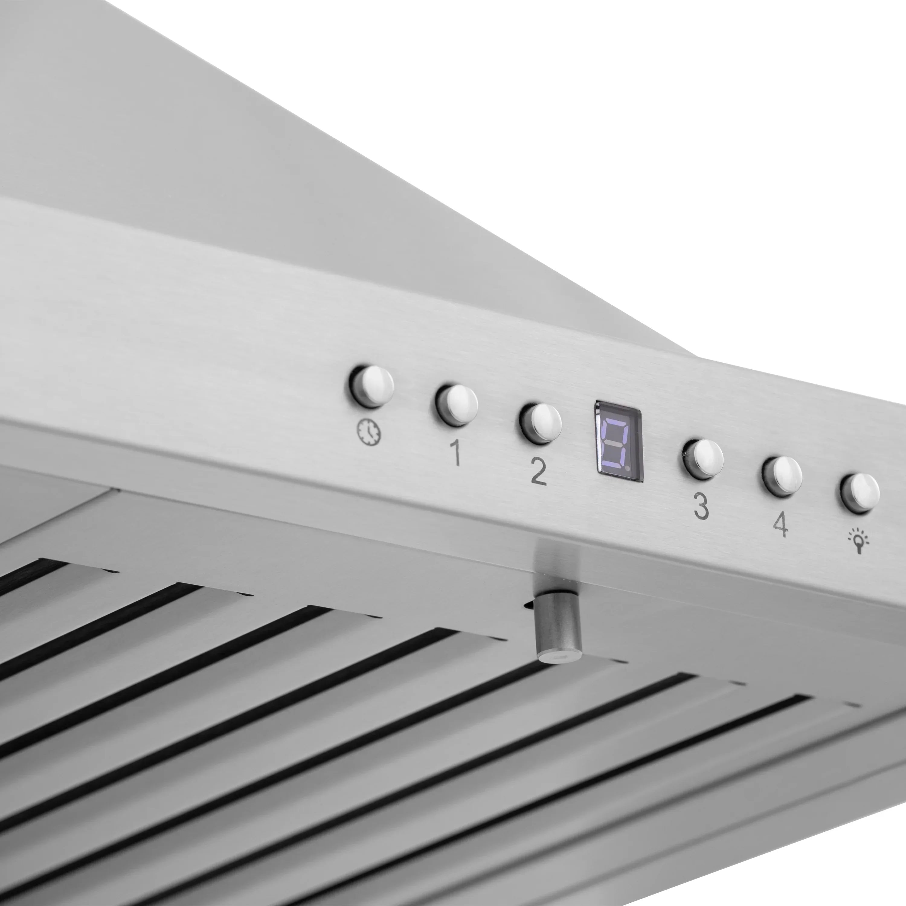ZLINE 42 Inch Wall Mount Range Hood Convertible Vent Stainless Steel 400 CFM KB-42