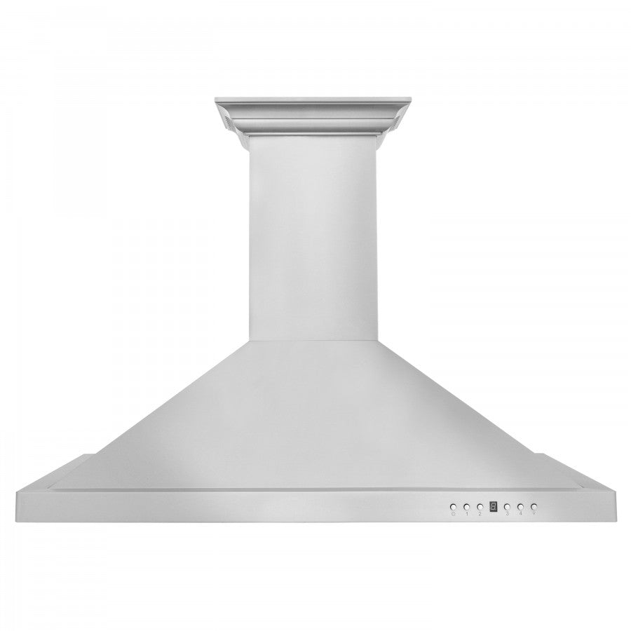 ZLINE 42 in. Wall Mount Range Hood Stainless Steel 400 CFM CrownSound Bluetooth Speakers (KL2CRN-BT-42)