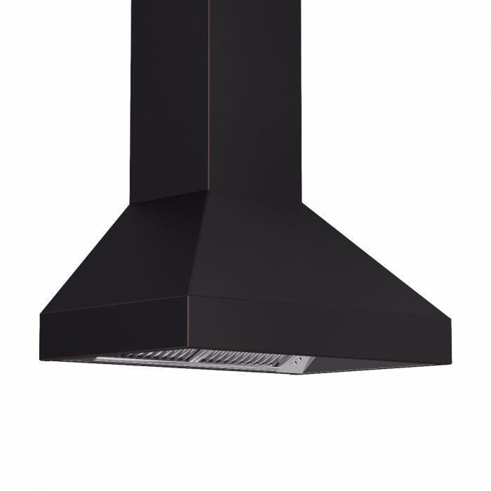 ZLINE 36 in. Wall Mount Range Hood, Oil-Rubbed Bronze Finish, 24 in. Depth (8667B-36)