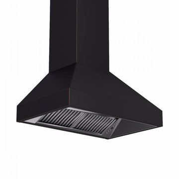 ZLINE 30 in Wall Mount Range Hood 24 in Depth Oil-Rubbed Bronze Finish (8667B-30)