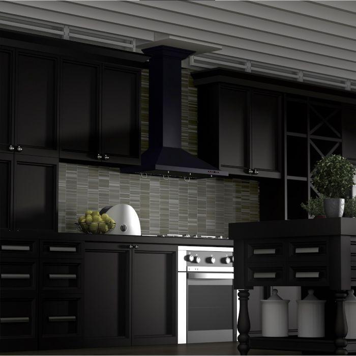 ZLINE 36 in Wall Mount Range Hood Oil-Rubbed Bronze Finish 400 CFM (8KBB-36)